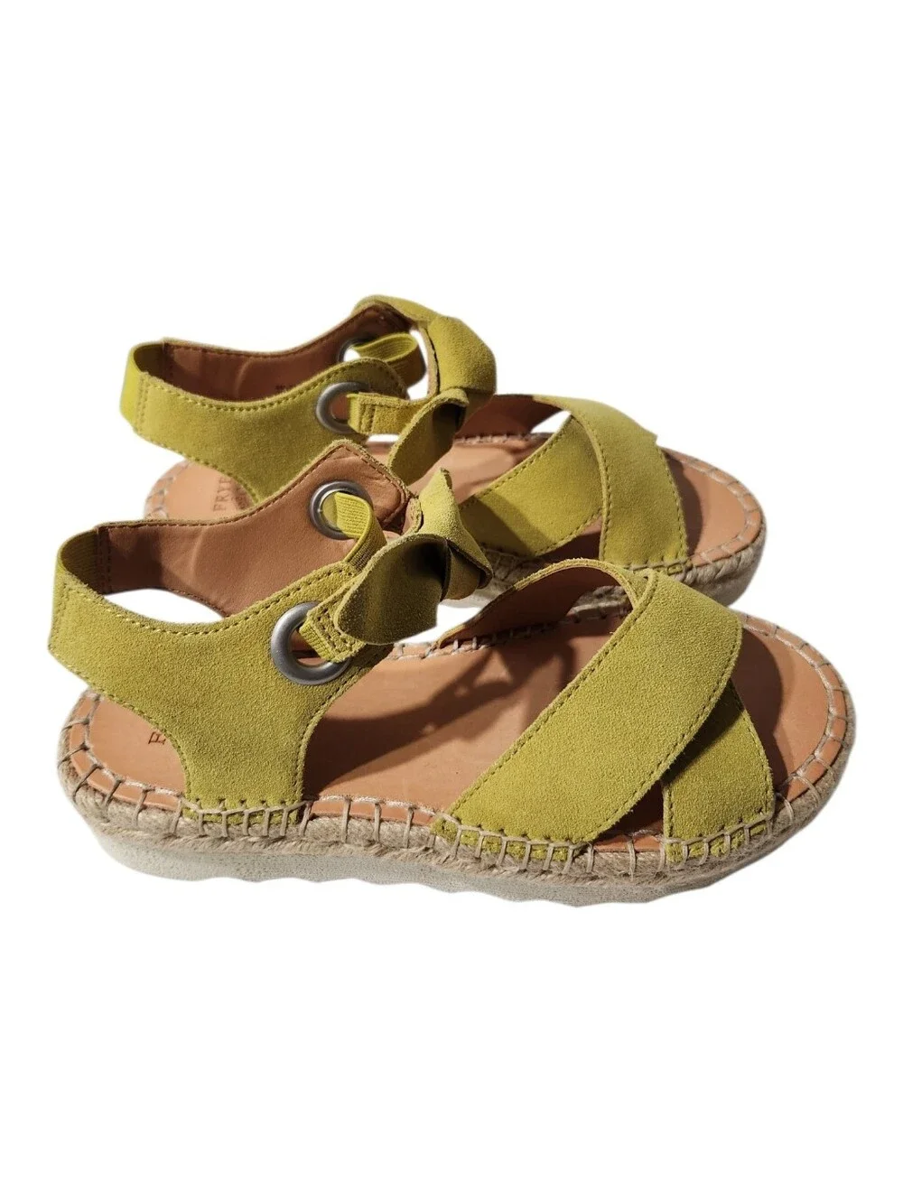 NEW Frye & Co. Bow Ankle-Tie Leather Espadrille Sandals Size 6M